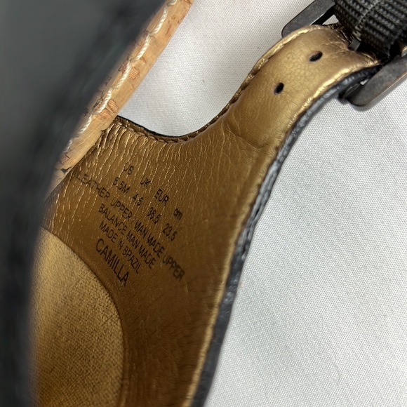 Black Sam Edelman Camilla Wedge with stud detail, sling back, size 9.5 - Picture 14 of 16